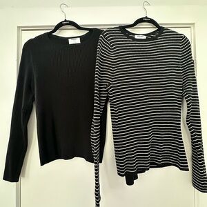 Pair of Old Navy Ribbed Knit Sweaters